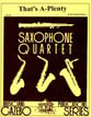 THAT'S A PLENTY SAX QUARTET cover